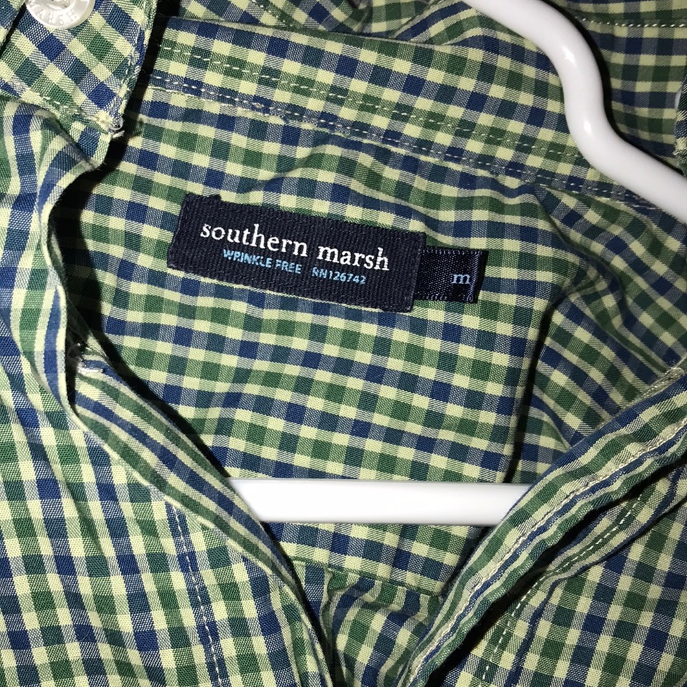 Southern Marsh Button Down Gingham - image 2